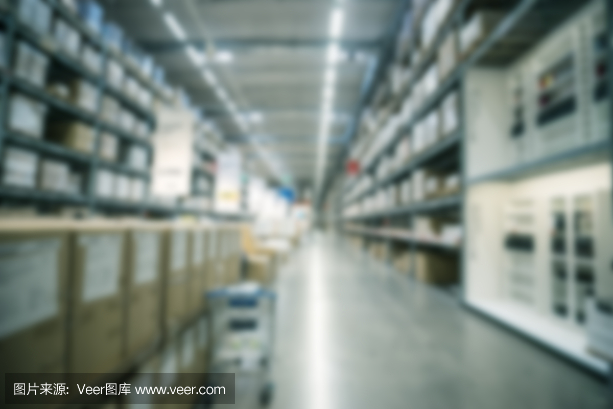 抽象模糊背景的家具工廠商店-可以用來顯示或蒙太奇的產品